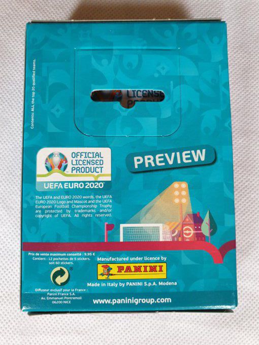 Panini Euro 2020 Preview box métal collector version Française