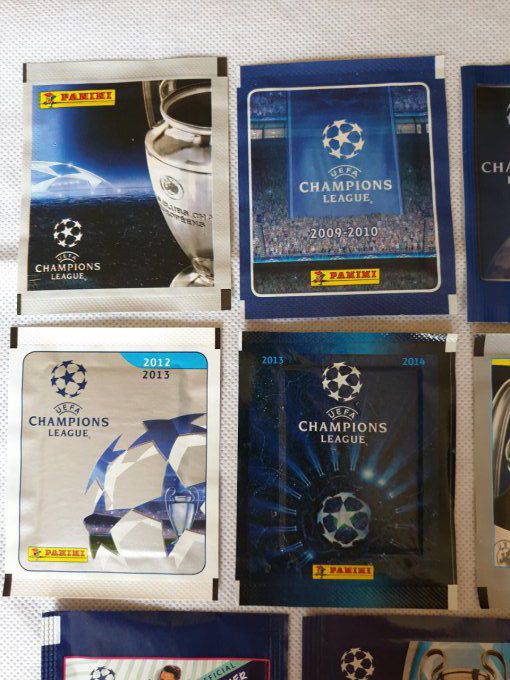 Panini Champions League Lot de 13 pochettes 2008 à 2020