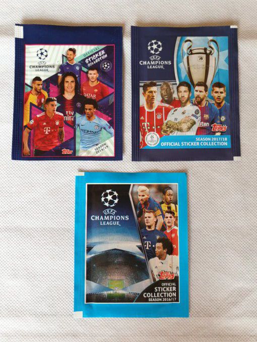 Panini Champions League Lot de 13 pochettes 2008 à 2020