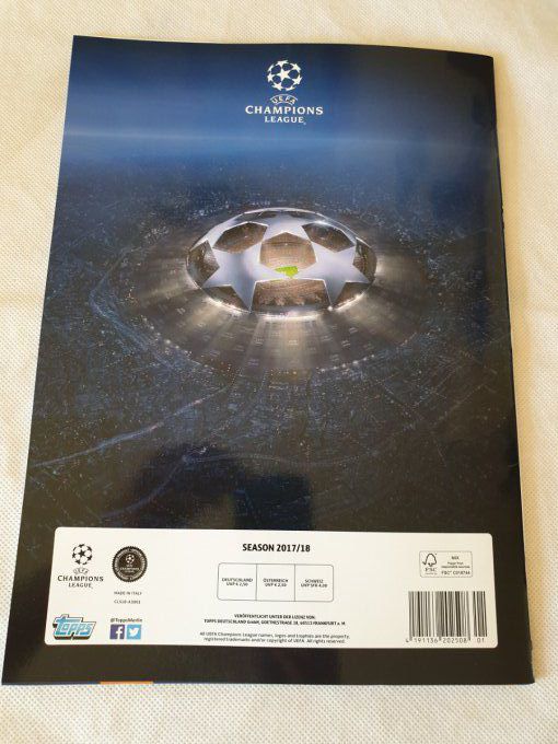 Topps Champions League 2017/2018 Album vide