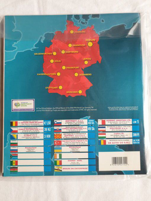 Panini Album vide Germany 2006 vers Europe