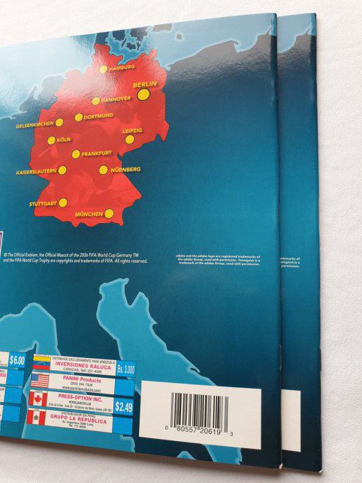 Panini Album vide Germany 2006 version sud Amerique