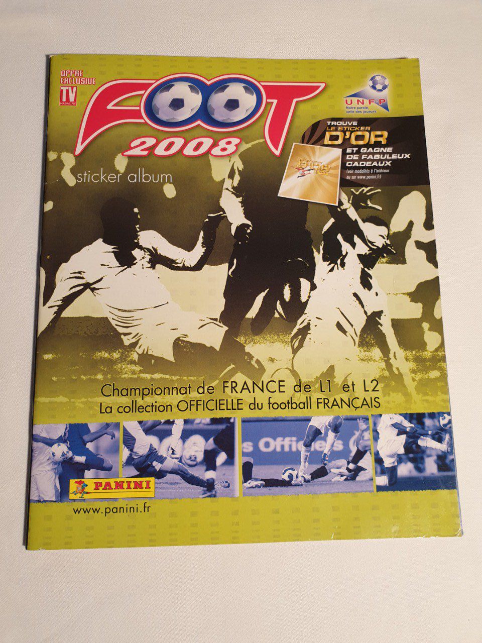 Panini championnat de France Foot 2008 Album vide