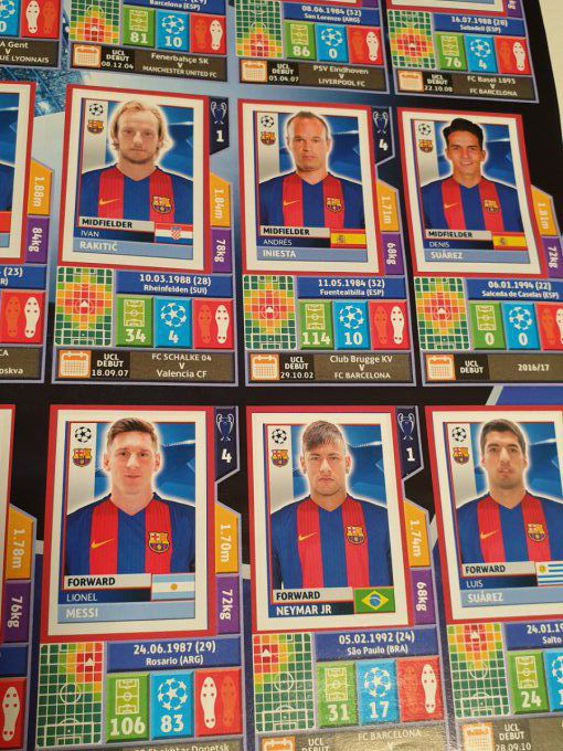 Topps Champions League 2016/2017 Album complet coller