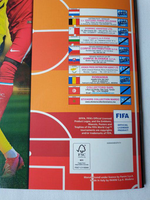 Panini Fifa 365 - 2021 Starterpak version Belgique