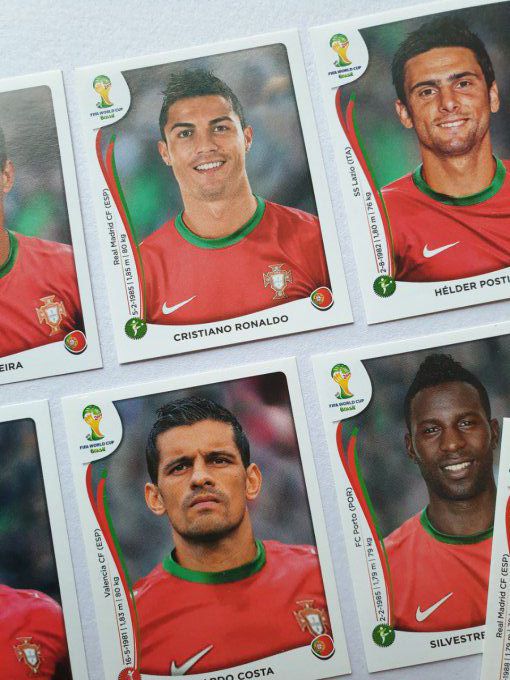 Team Portugal 19 stickers Brazil 2014 Ronaldo