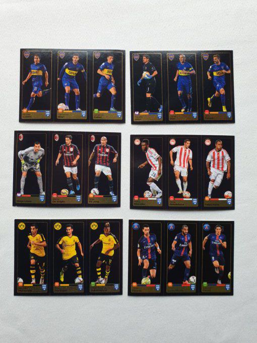 Panini Fifa 365 2016 Lot de 33 sticker joueur en mouvement