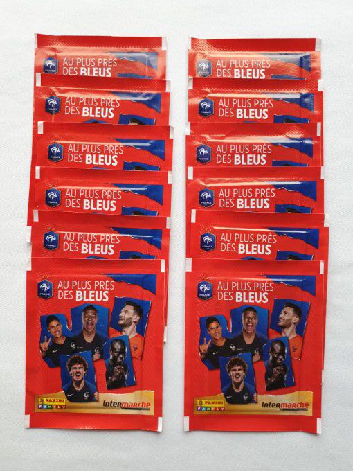 Panini Family  au plus près des bleus 2020 Intermarché  pochettes
