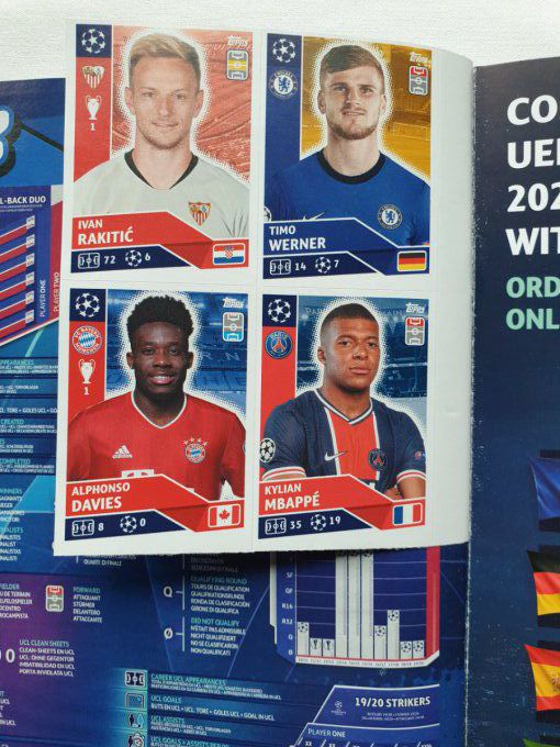 Topps Champions League 2020/2021 Album vide avec Mbapee sticker Free