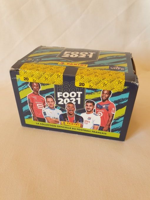 Panini Foot 2021 championnat de France box display 100 pochettes