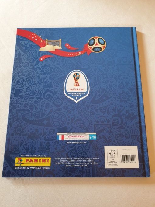 Panini Album vide Russie 2018 Hard Cover France