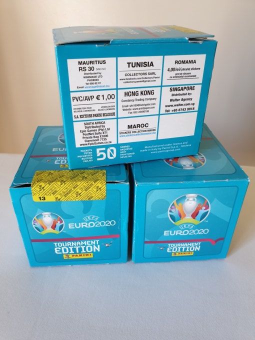 Panini Euro 2020 Tournament edition BOX 50 version Belge