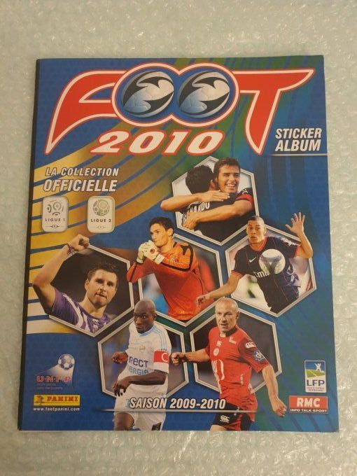 Panini Foot 2010 championnat de France Album vide 