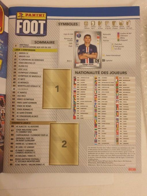 Panini Foot 2019-2020 set complet+set de transfer