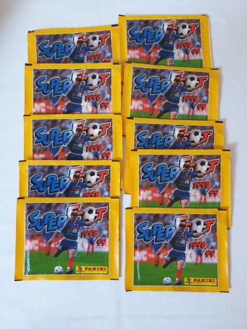 Panini Super Foot 1998-99 championnat de France par pochette