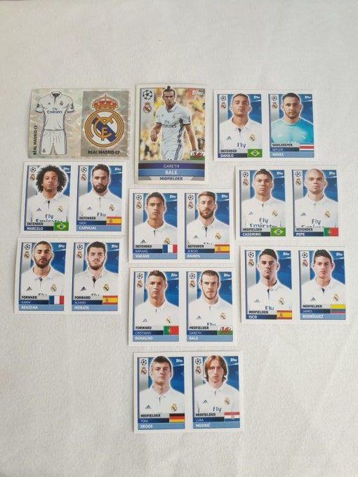 Topps champions league 2016-2017 Madrid team