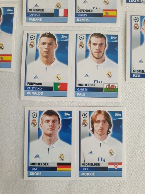 Topps champions league 2016-2017 Madrid team