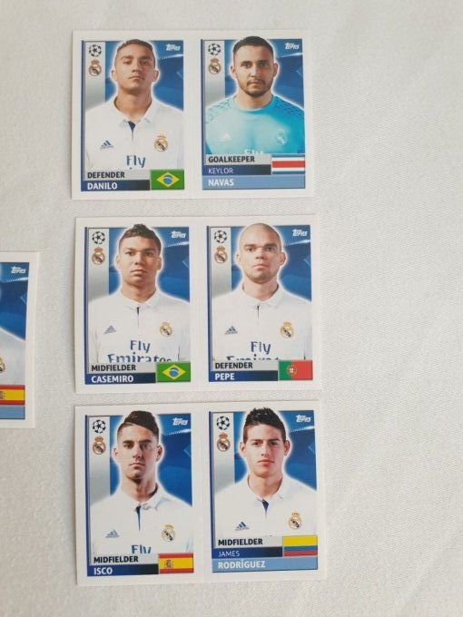 Topps champions league 2016-2017 Madrid team