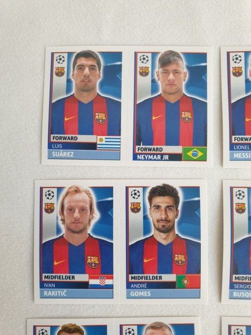 Topps champions League 2016-2017 Barcelone team 