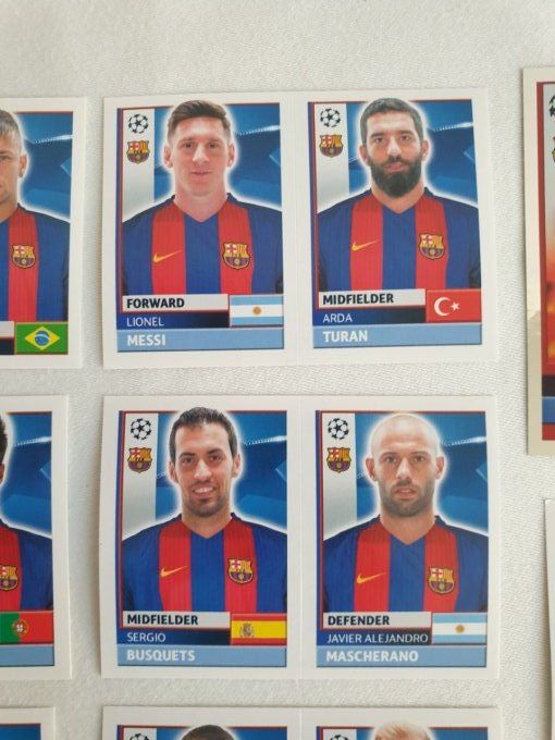 Topps champions League 2016-2017 Barcelone team 