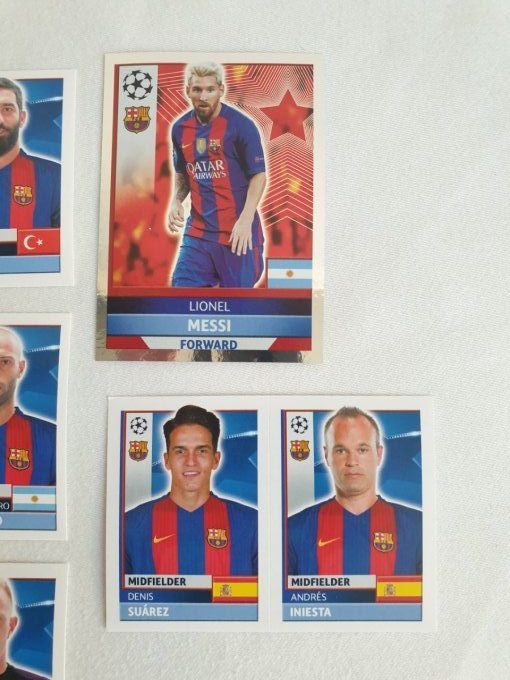 Topps champions League 2016-2017 Barcelone team 