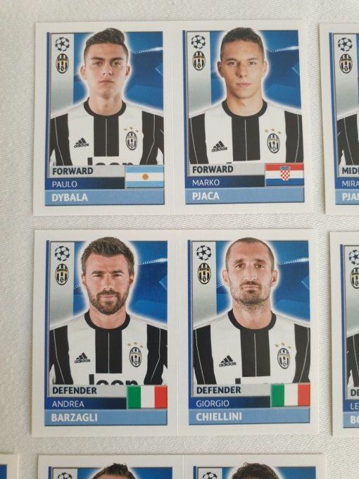 Topps champions League 2016-2017 Juventus team 