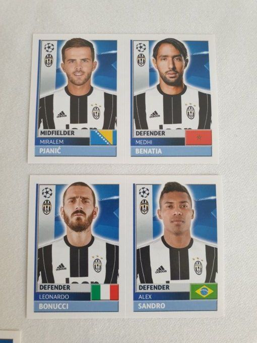 Topps champions League 2016-2017 Juventus team 