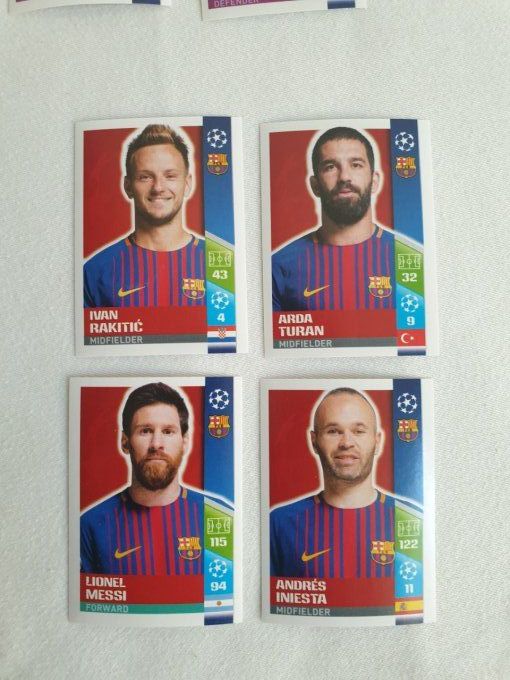 Topps champions League 2017-2018 Barcelone team