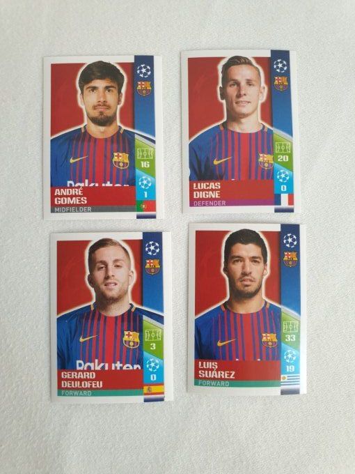 Topps champions League 2017-2018 Barcelone team