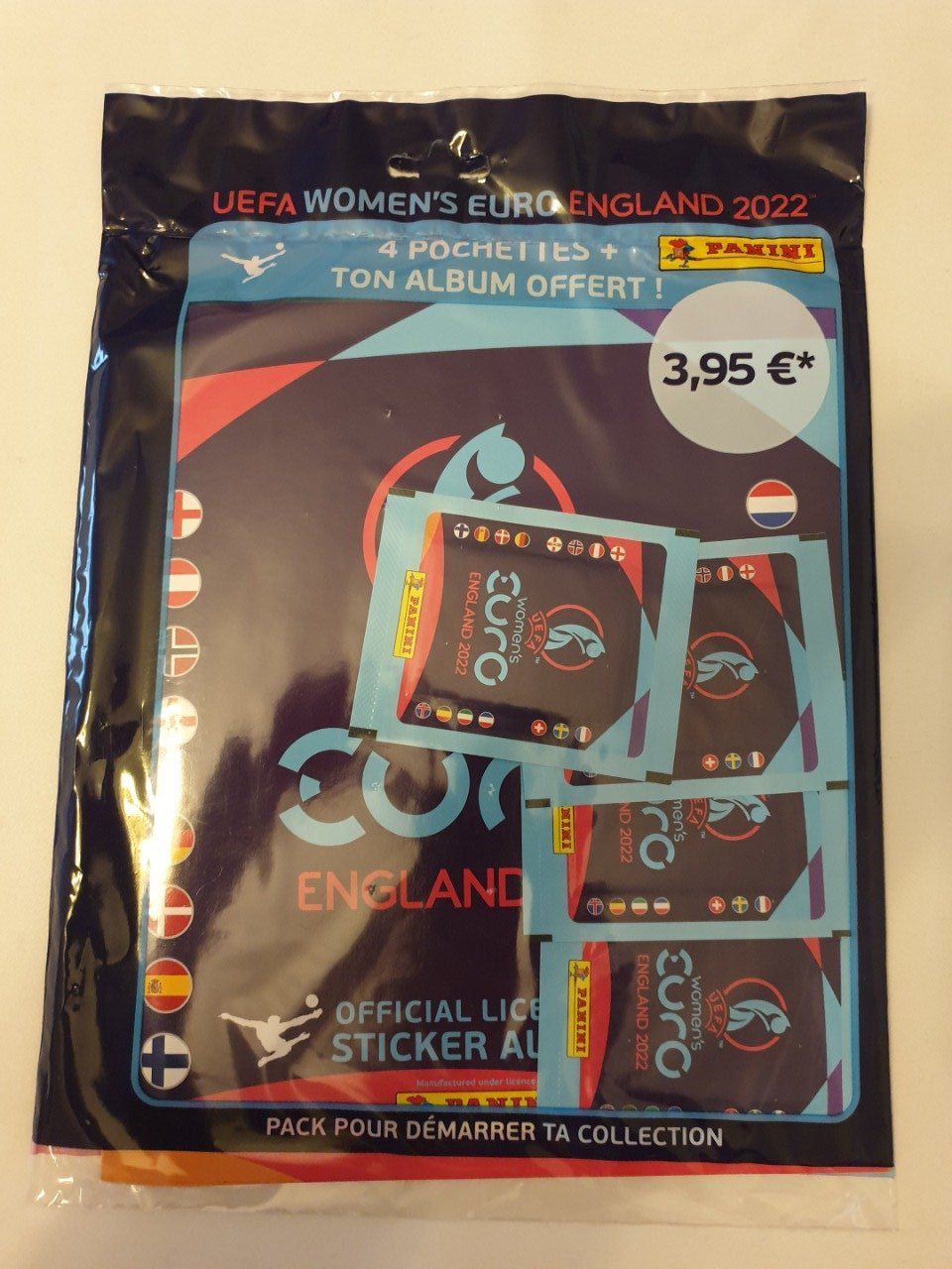Panini Starter Pack album + 4 pochettes women euro 2022 France version
