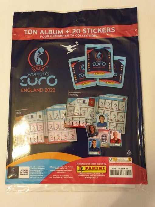 Panini Starter Pack album + 4 pochettes women euro 2022 France version