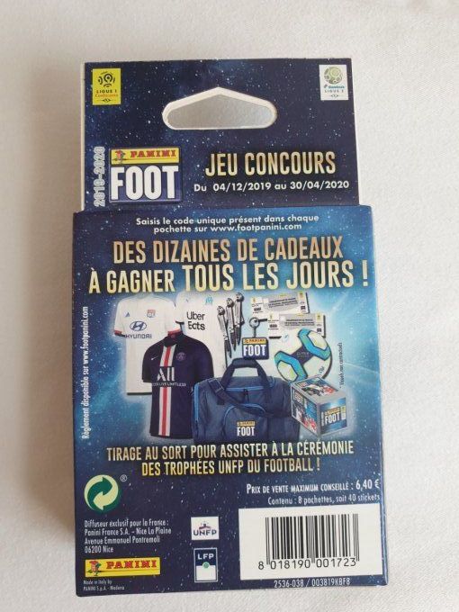 Panini Foot 2019-2020 championnat de France - pak 8 pochettes 