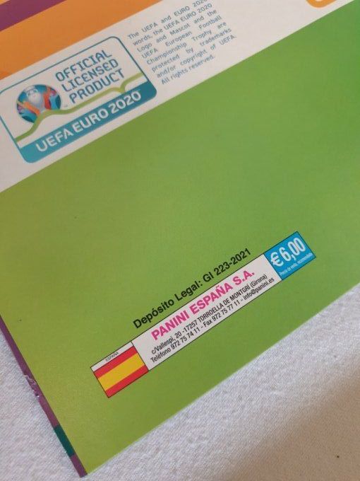 Panini Album vide souple UEFA EURO 2020 Tournament version 678 Spain