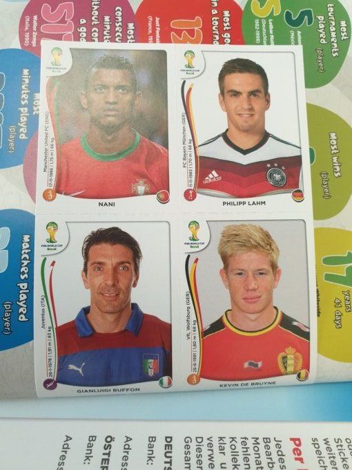 Panini Album vide Brazil 2014  planche messi