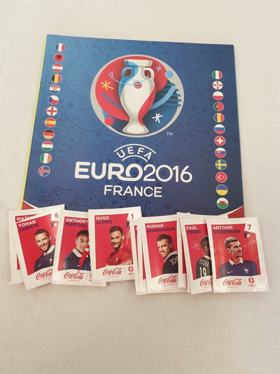 Panini Album vide Euro 2016 France +  sticker extra coca cola Français