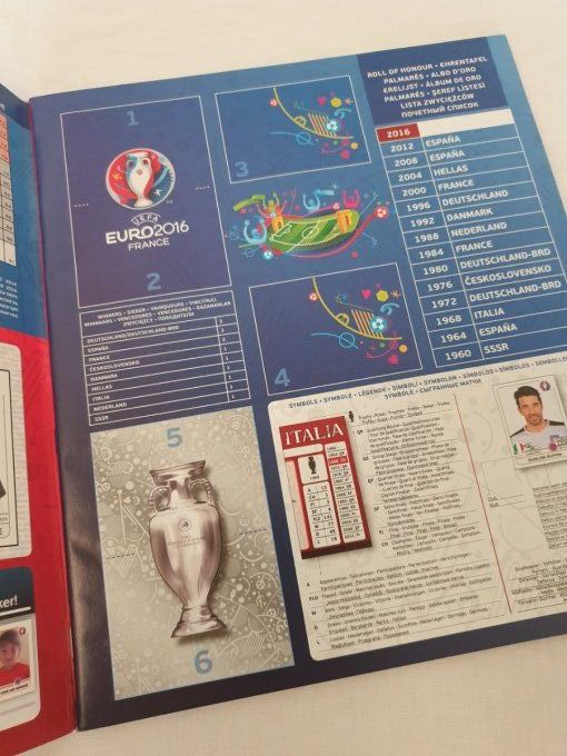 Panini Album vide Euro 2016 version Belge sticker Eden Hazard