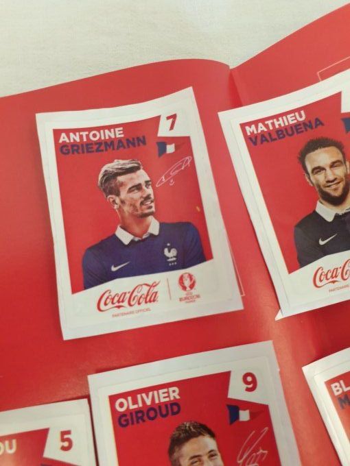 Panini Album vide Euro 2016 France +  sticker extra coca cola Français