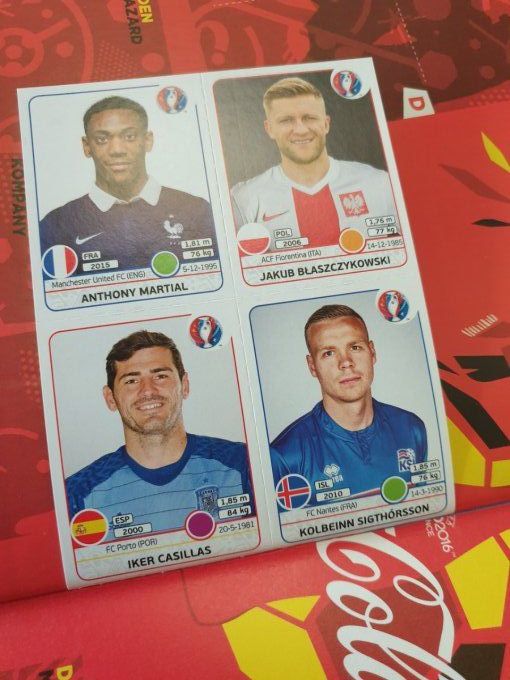 Panini Album vide Euro 2016 version Belge sticker ronaldo