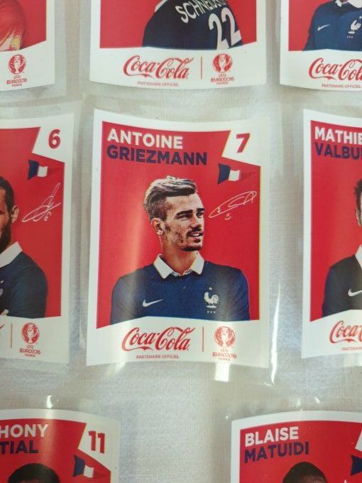 Panini extra sticker coca cola france pour Euro 2016