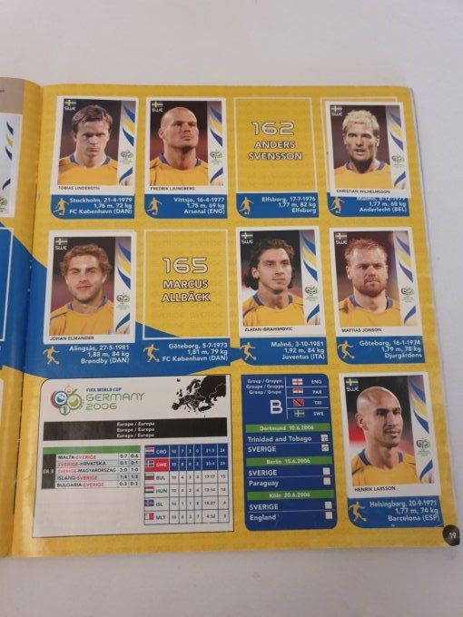 Panini album incomplet germany 2006