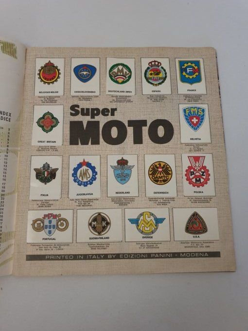 panini Super moto 1970 album complet