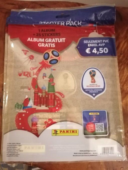 Panini Russie 2018 Starter Pack version Belge