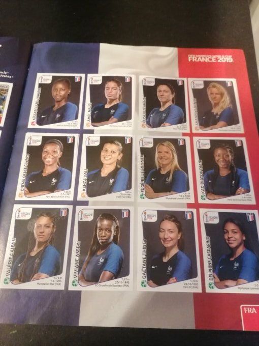 Panini women 2019 France 2019 album complet coller  FR