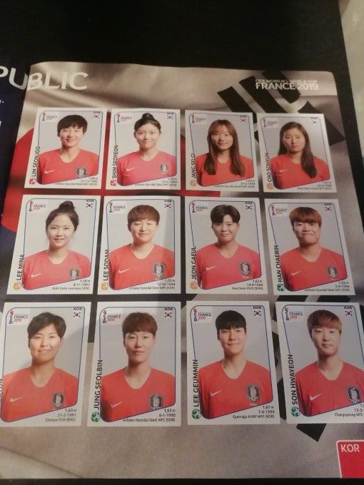 Panini women 2019 France 2019 album complet coller  FR