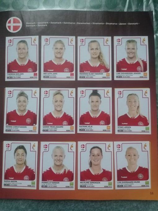 Panini women netherland 2017 album complet coller