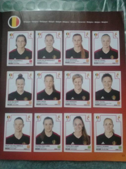 Panini women netherland 2017 album complet coller