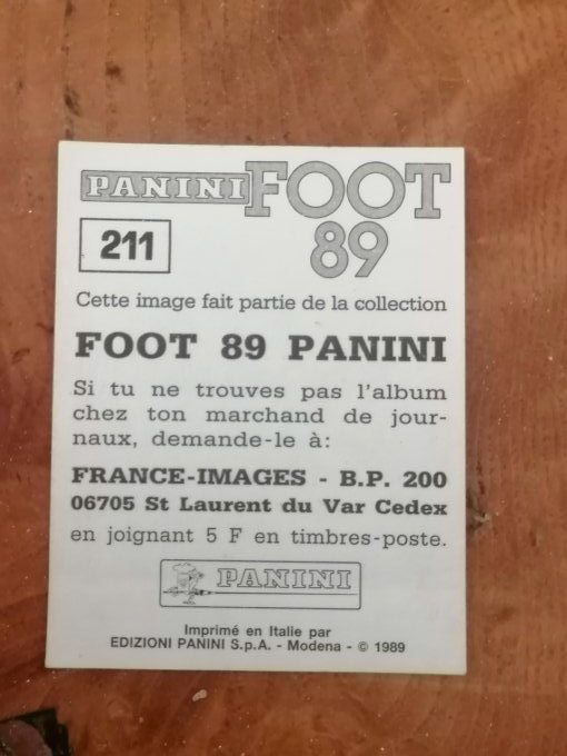 Panini Foot 89 choix image dans la liste