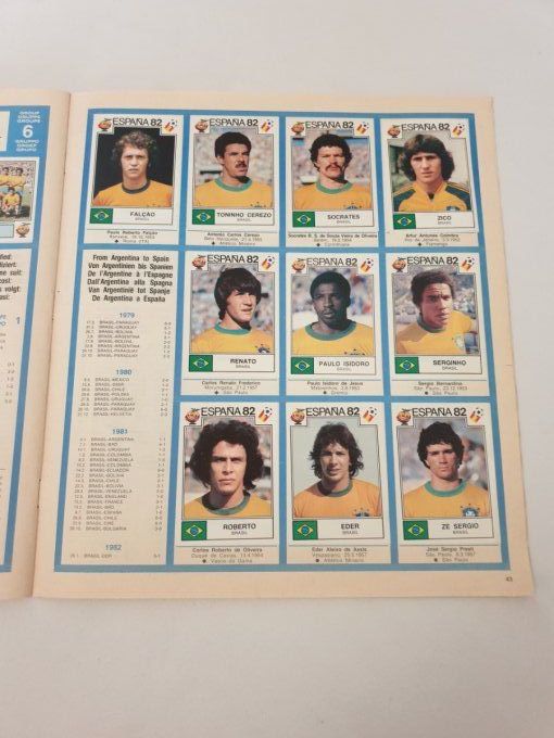 Panini Espagne 1982 album complet coller