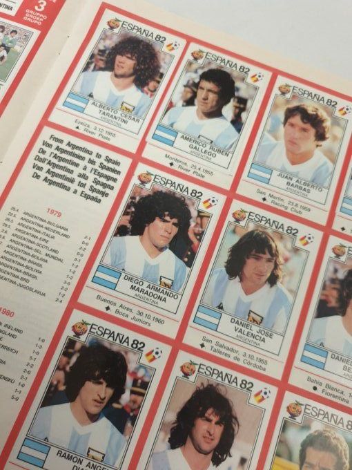 Panini Espagne 1982 album complet coller