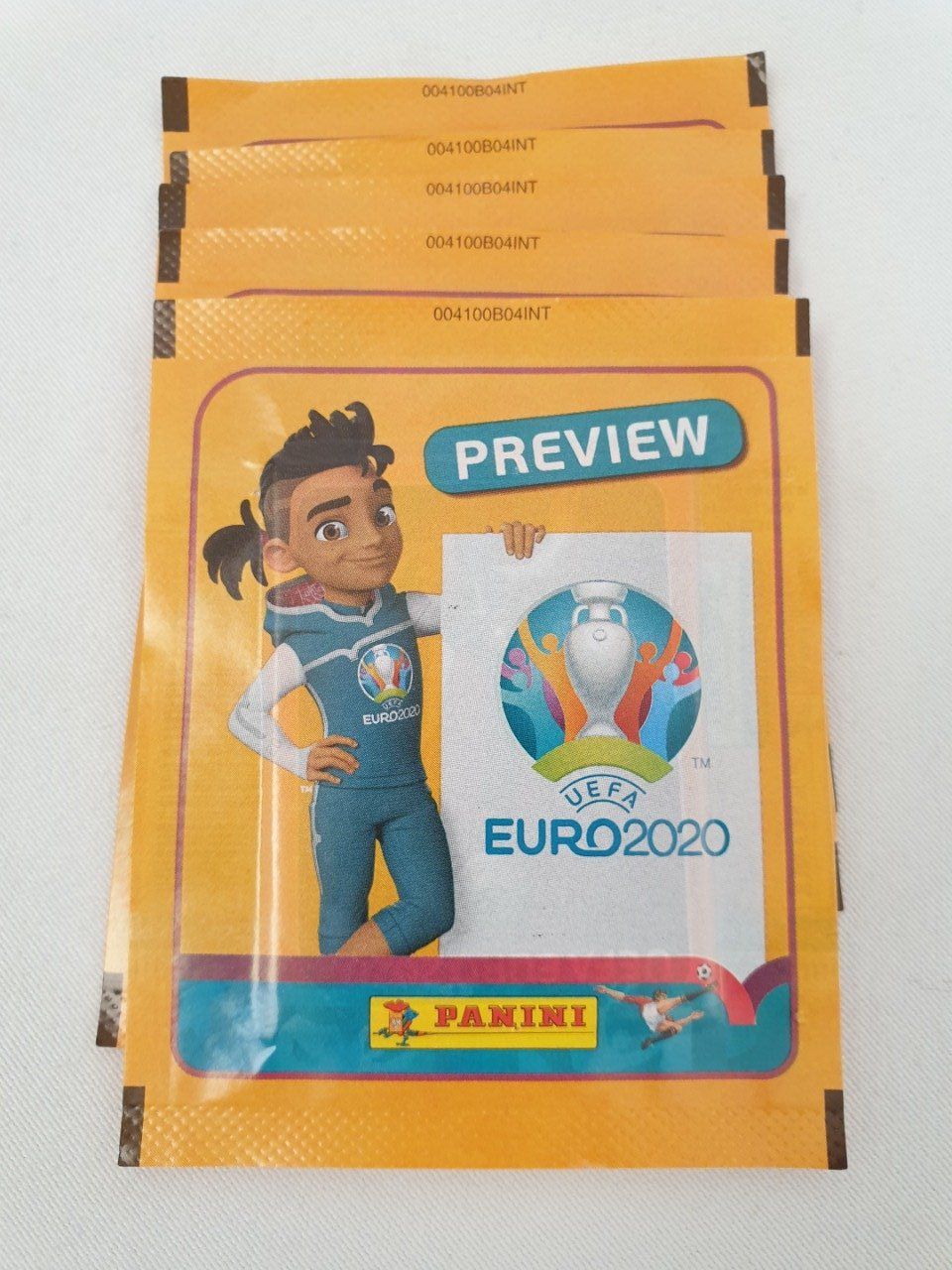 Panini Euro 2020 Preview par Pochette code front/back